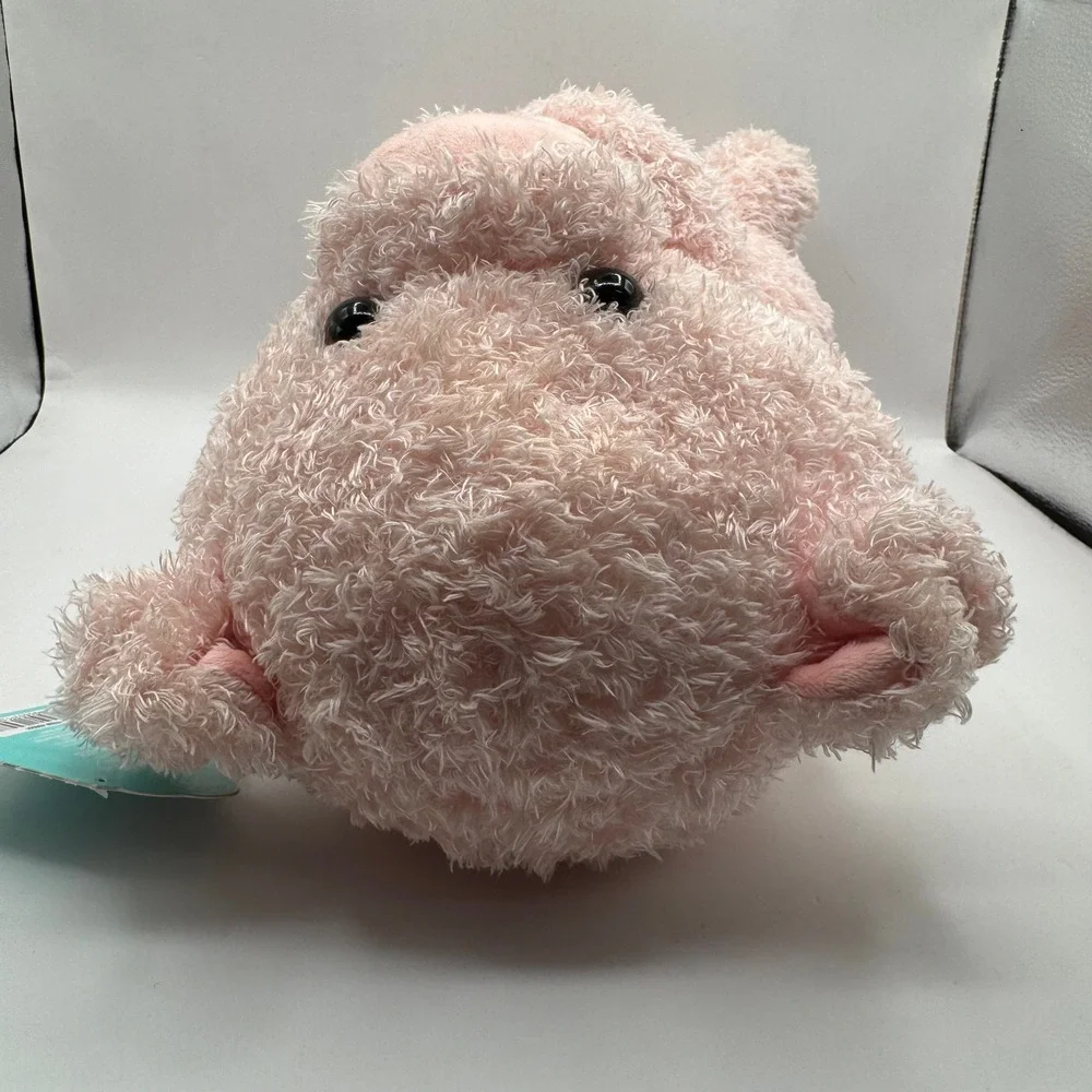 Walgreens Play Right Hug Me Plush Pink Curly Pig Holding Piglet Stuffed Animal
